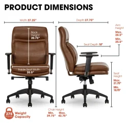 Calpernia Faux Leather Task Chair