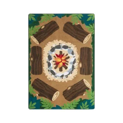 Campfire Fun 5'4" x 7'8" Area Rug