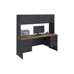 Carbon Double Pedestal Steel Credenza - 66