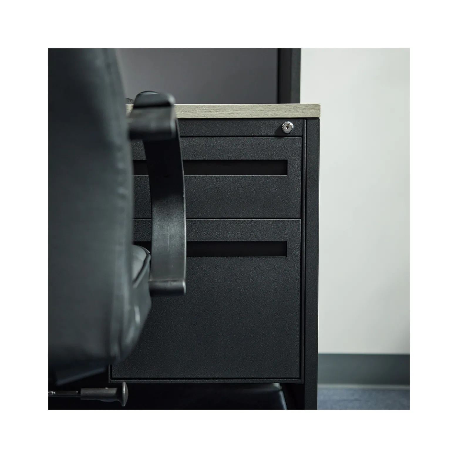 Carbon Double Pedestal Steel Credenza - 72"W x 24"D
