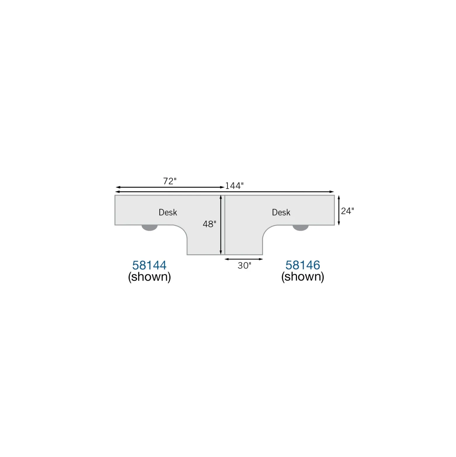 Carbon Dual J-Shaped Steel Desks with Hutch and File