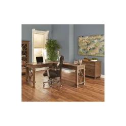 Carson Writing L-Desk with Right Return and Lateral File Set
