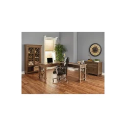 Carson Writing L-Desk with Right Return and Lateral File Set