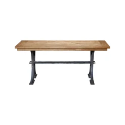 Cast Metal Base Writing Desk and Bookcase Wall Set