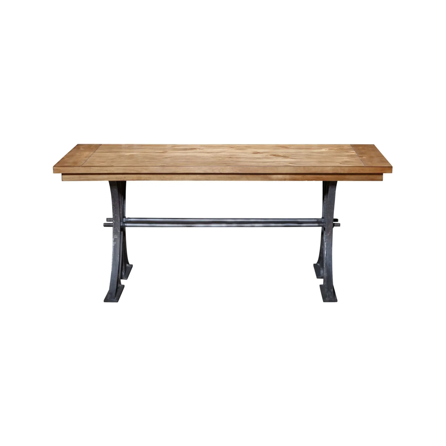 Cast Metal Base Writing Desk and Bookcase Wall Set