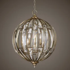Champagne Sphere Pendant Light