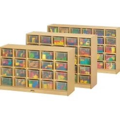 Children's 25 Cubby Unit with Clear Trays