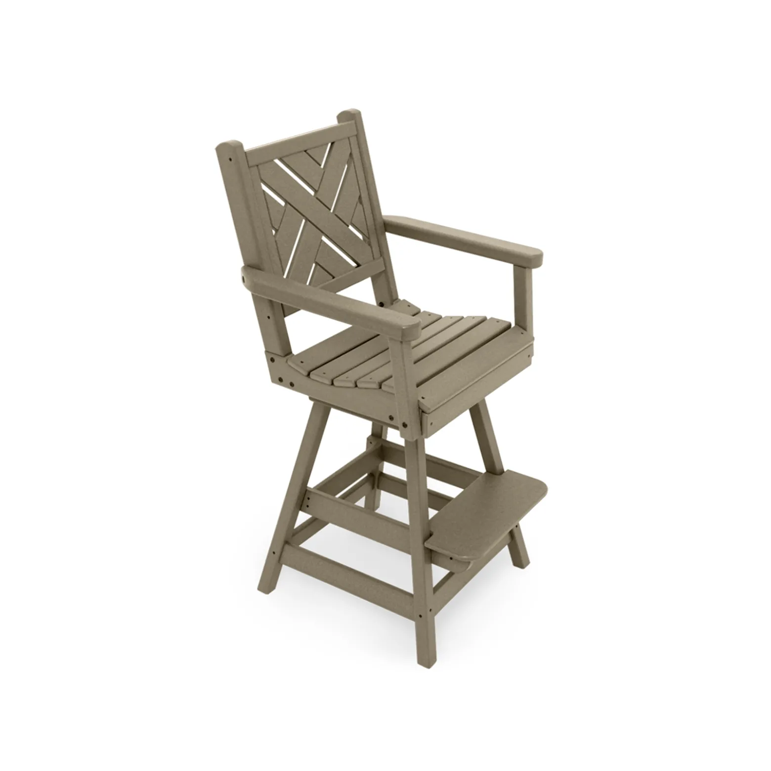 Chippendale Bar-Height Swivel Chair