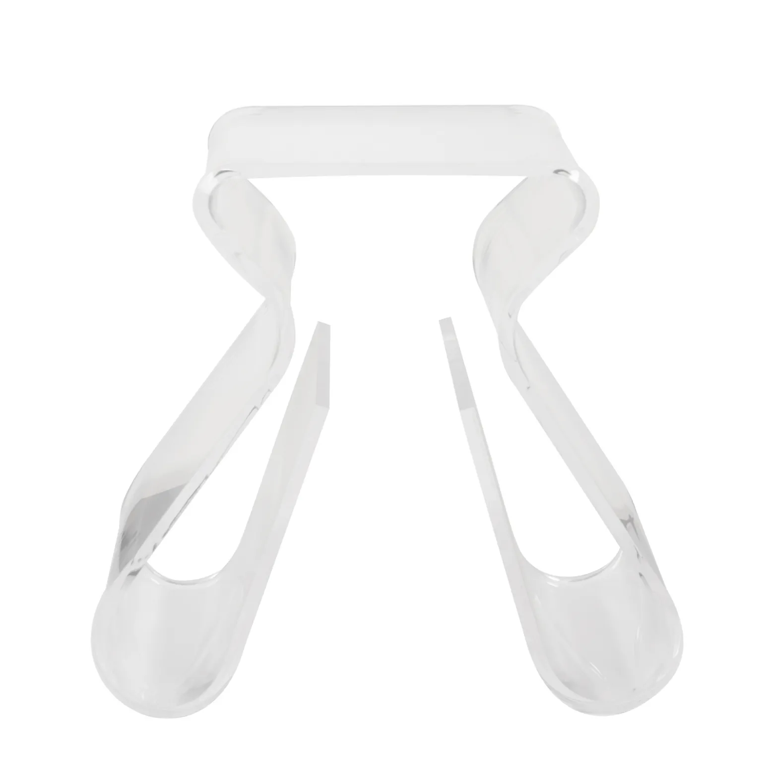 Clear Stool and Magazine Rack