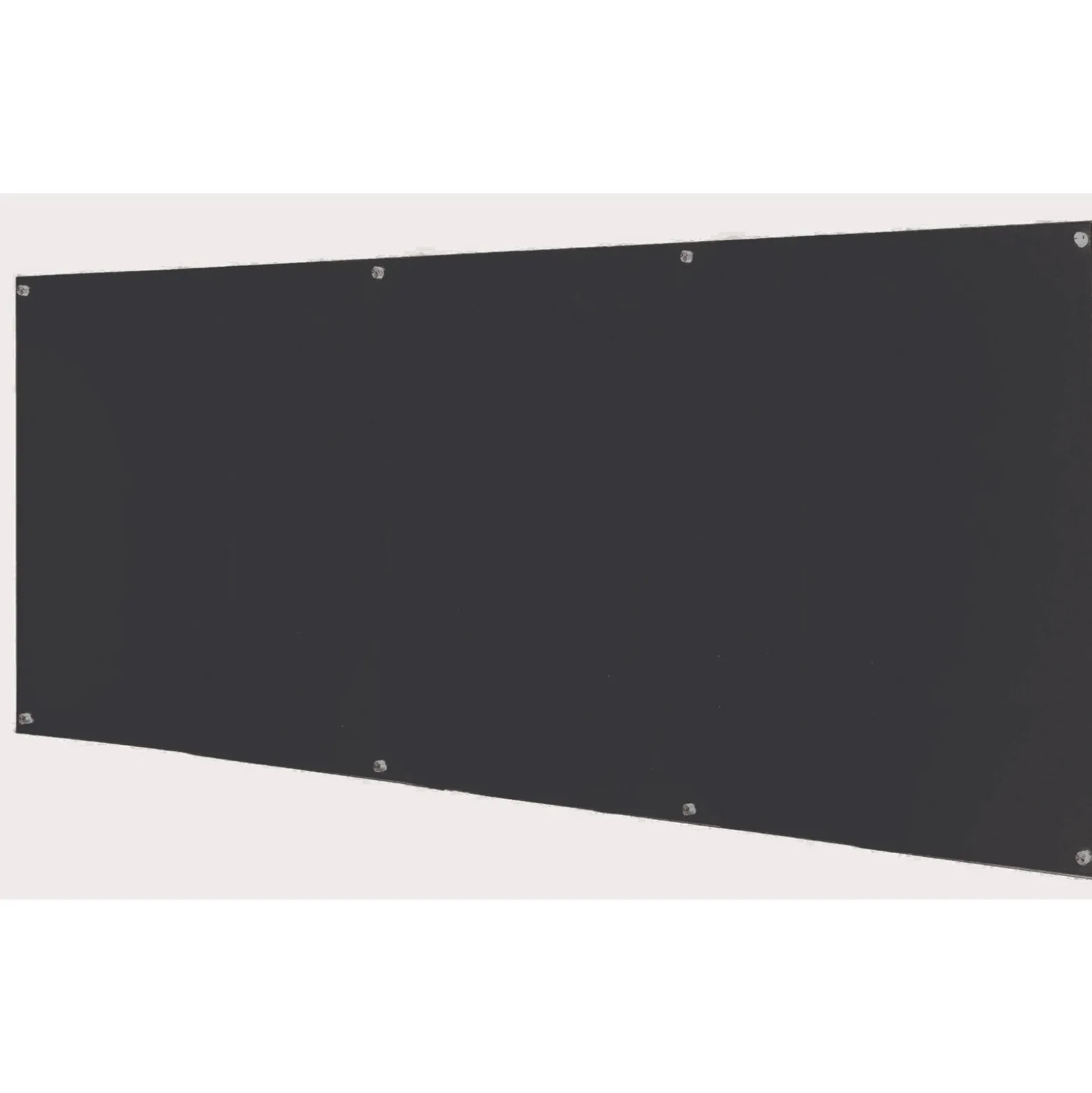 Clearvision Glass Black Markerboard - 48"Hx 96"W