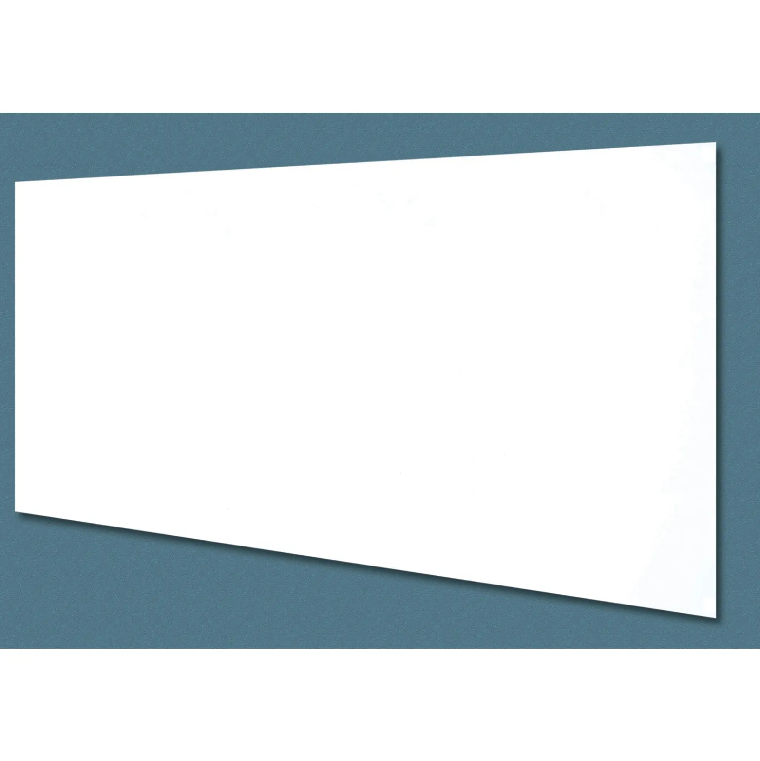 Clearvision Magnetic White Glass Markerboard w/Z Bar Mount - 72"Wx48"H