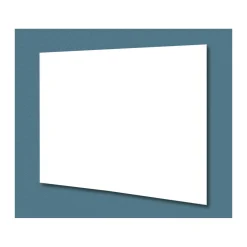 Clearvision Magnetic White Glass Marker Board w/Z Bar Mount - 48"Wx48"H