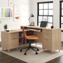 Clifford Place L-Shaped Desk w/ Reversible Return - 59"W x 53.5"D