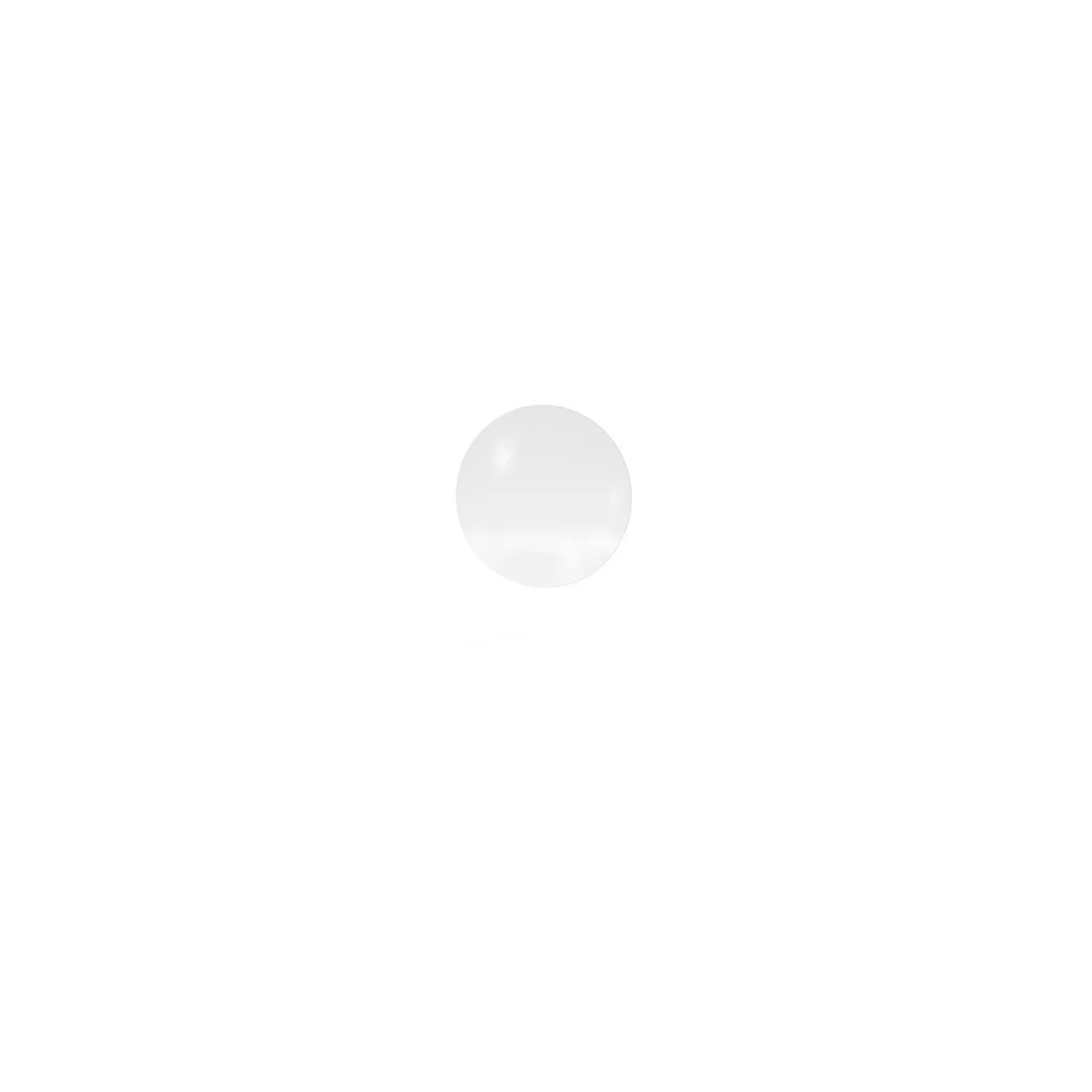 Coda Circle Glassboard, 24" D