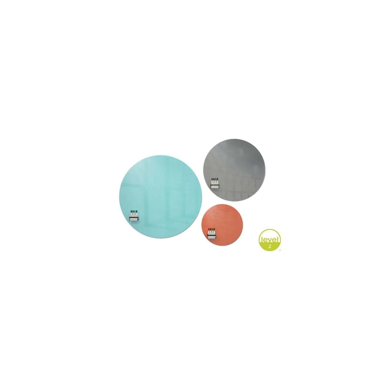 Coda Circle Glassboard 48" D