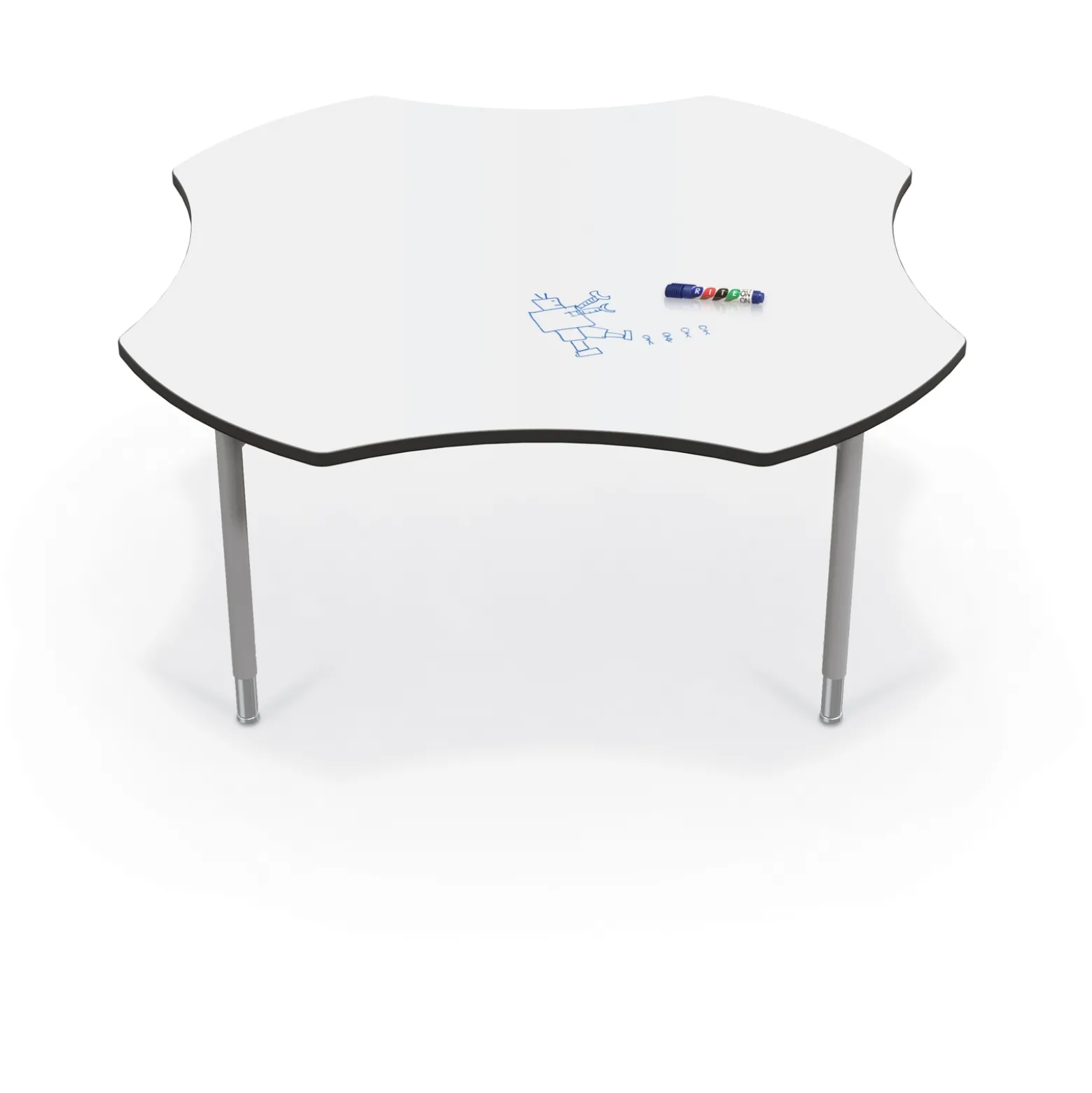 CogNitiv Clover Activity Table w/ Whiteboard Top - 60”W