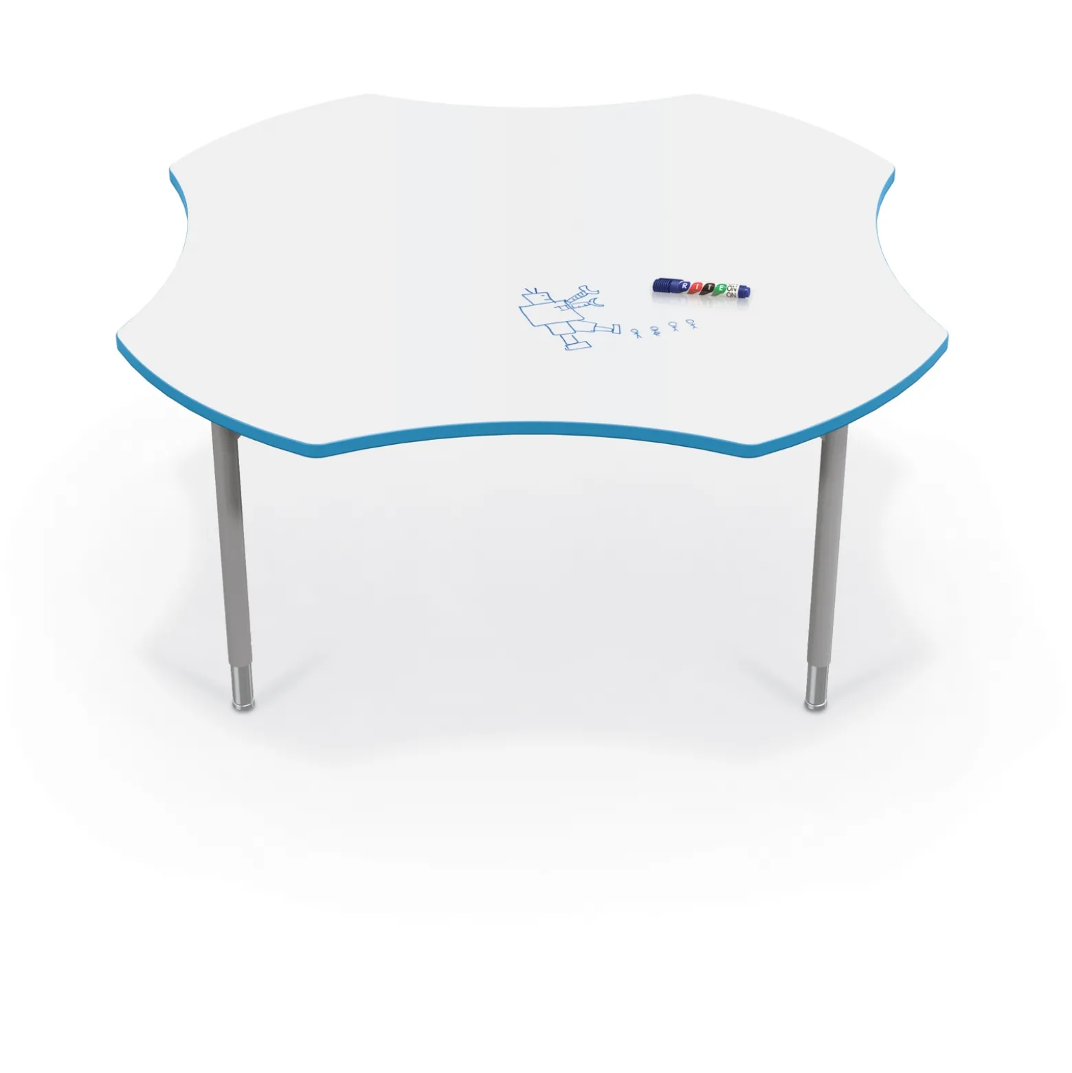 CogNitiv Clover Activity Table w/ Whiteboard Top - 60”W