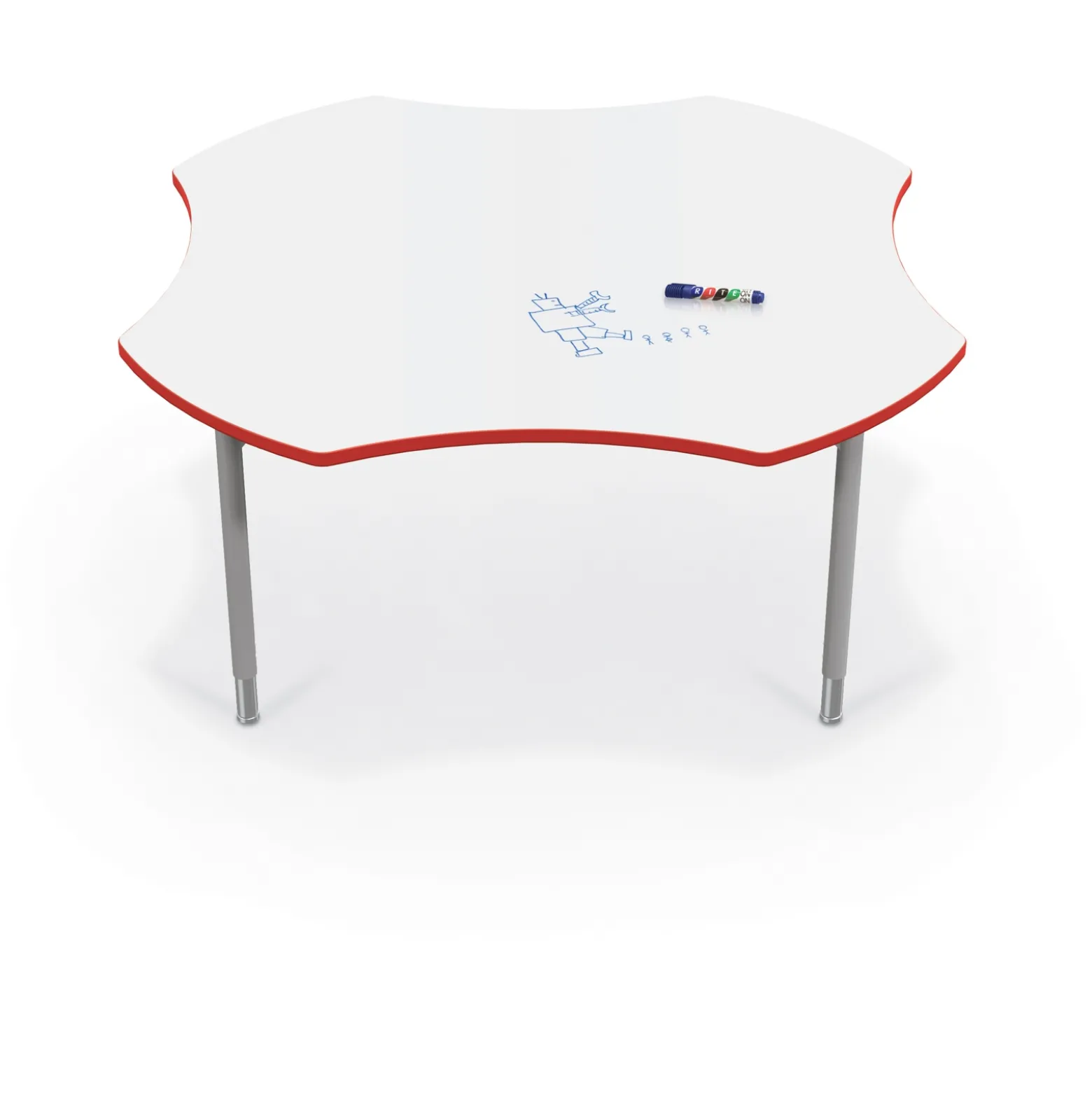 CogNitiv Clover Activity Table w/ Whiteboard Top - 60”W