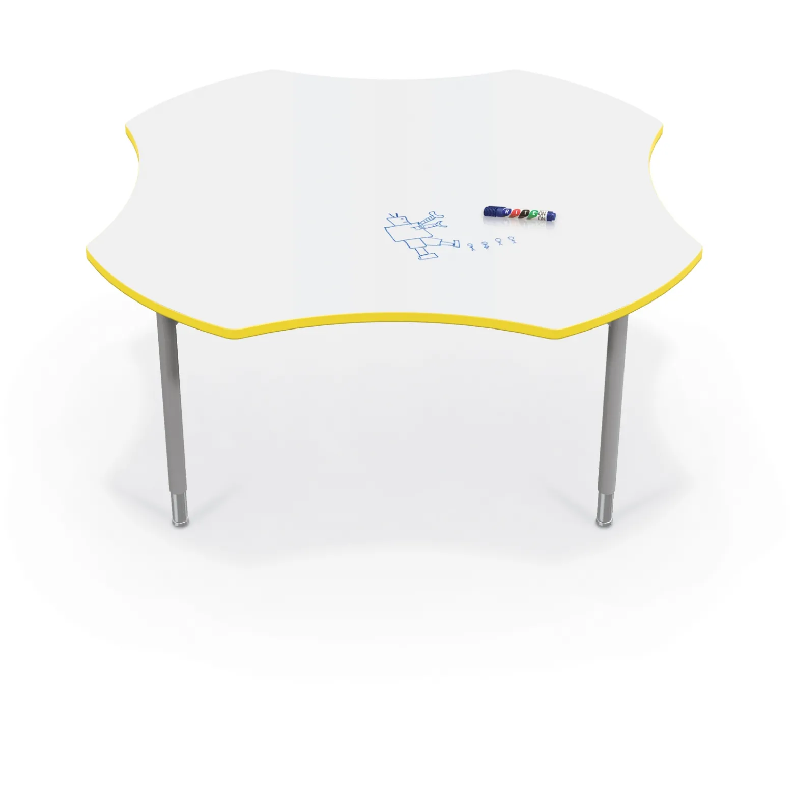 CogNitiv Clover Activity Table w/ Whiteboard Top - 60”W