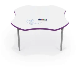 CogNitiv Clover Height Adjustable Activity Table with Whiteboard Top