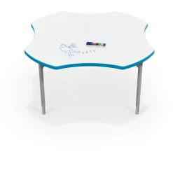 CogNitiv Clover Height Adjustable Activity Table with Whiteboard Top