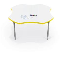 CogNitiv Clover Height Adjustable Activity Table with Whiteboard Top