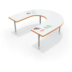CogNitiv Horseshoe Height Adjustable Activity Table with Whiteboard Top - 66
