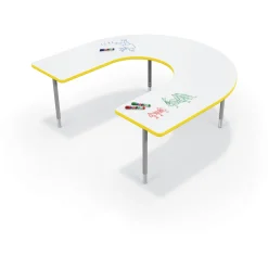 CogNitiv Horseshoe Height Adjustable Activity Table with Whiteboard Top - 66
