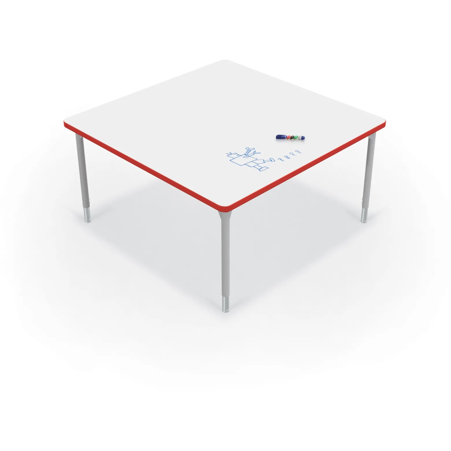 CogNitiv Square Activity Table w/ Whiteboard Top - 48”W