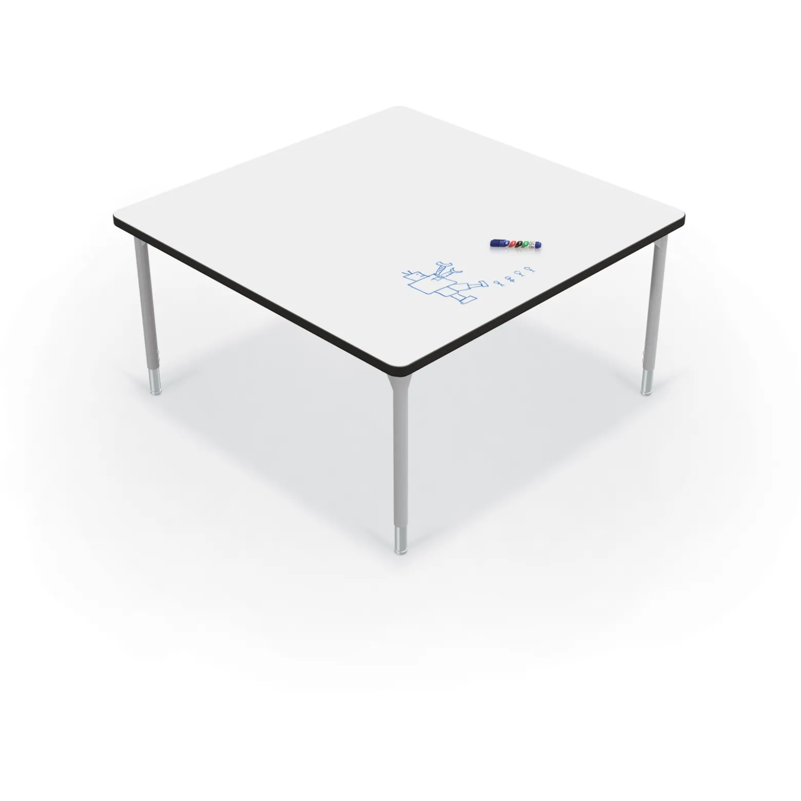 CogNitiv Square Activity Table w/ Whiteboard Top - 48”W