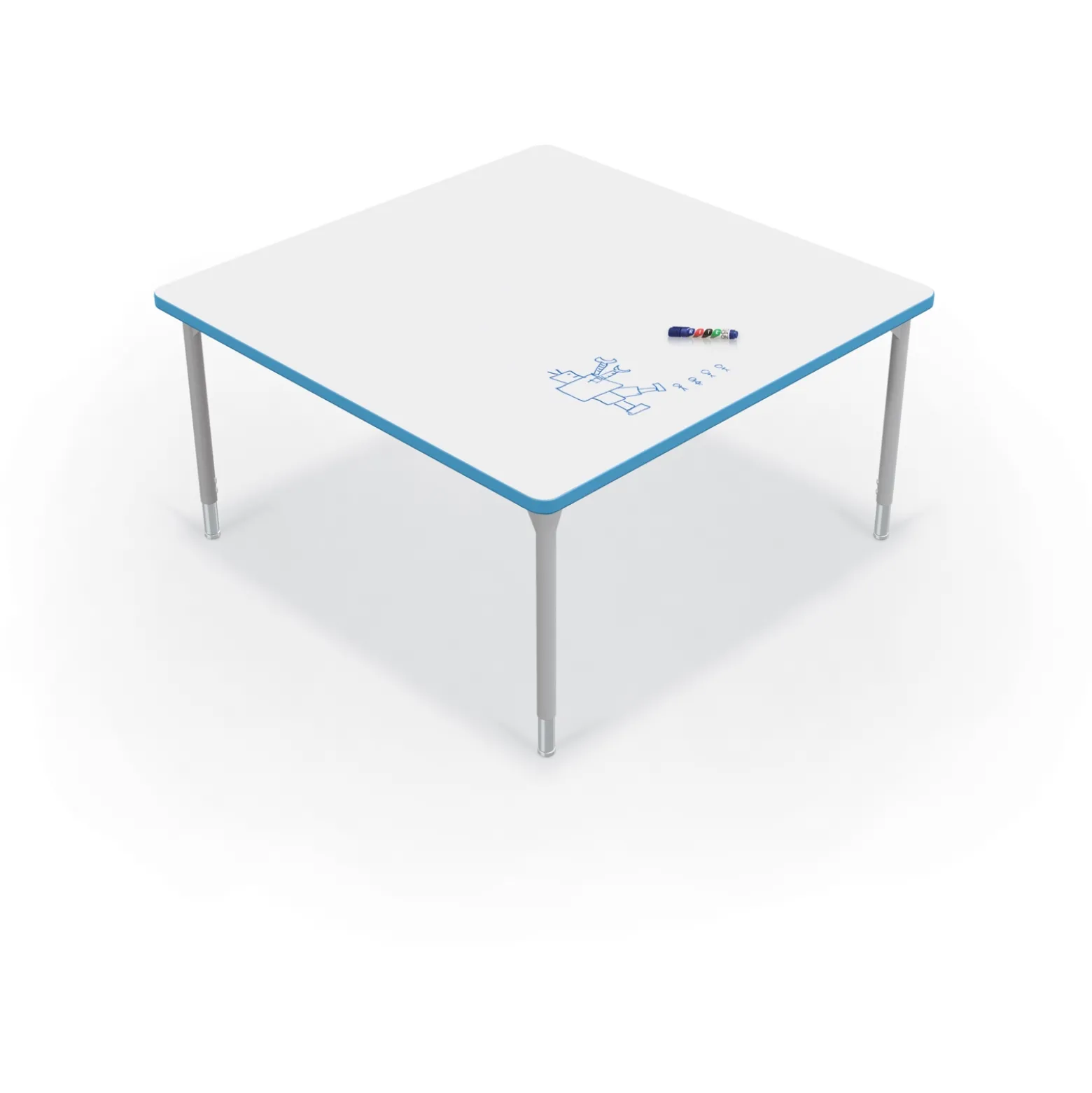 CogNitiv Square Activity Table w/ Whiteboard Top - 48”W