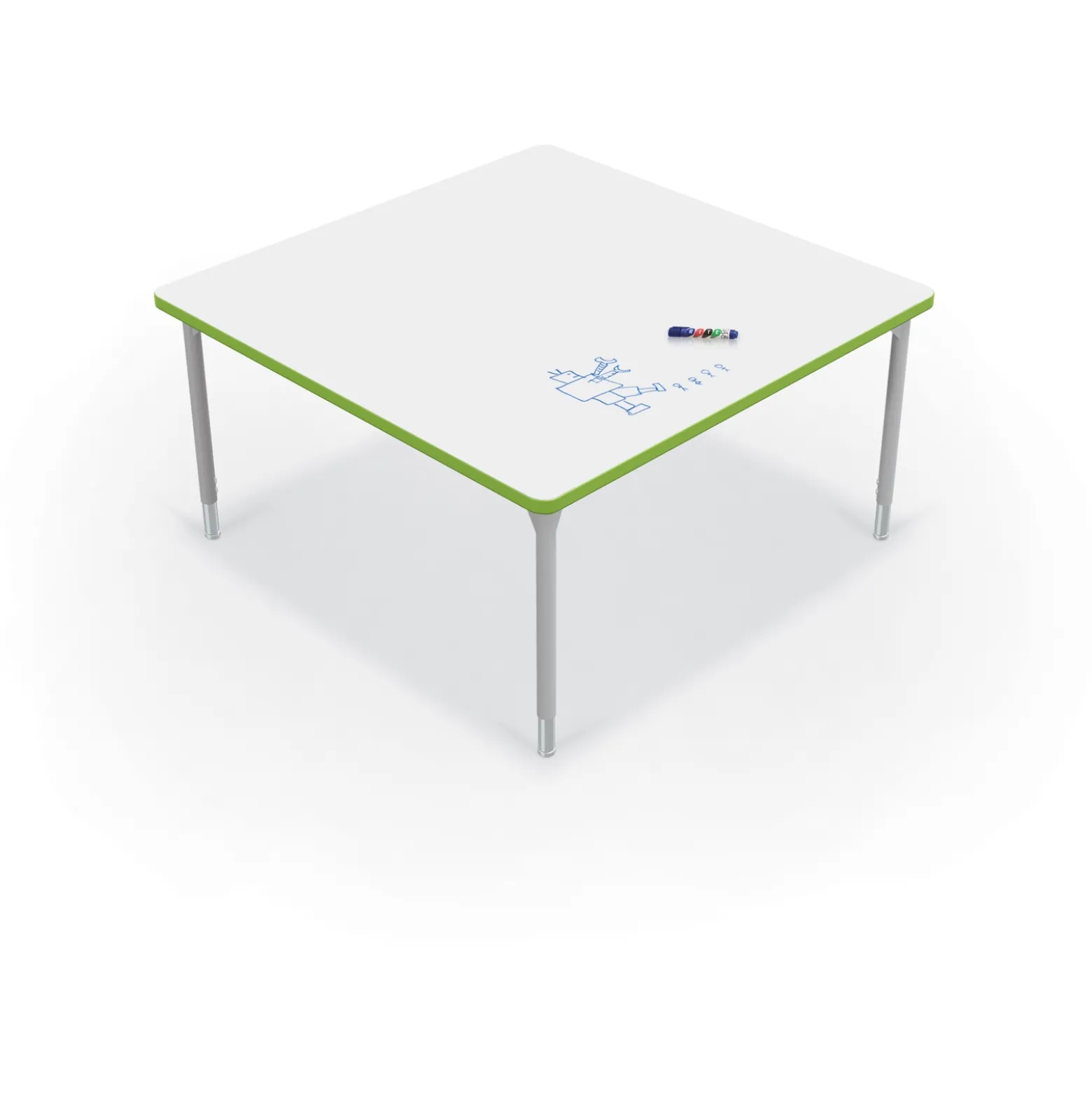 CogNitiv Square Activity Table w/ Whiteboard Top - 48”W