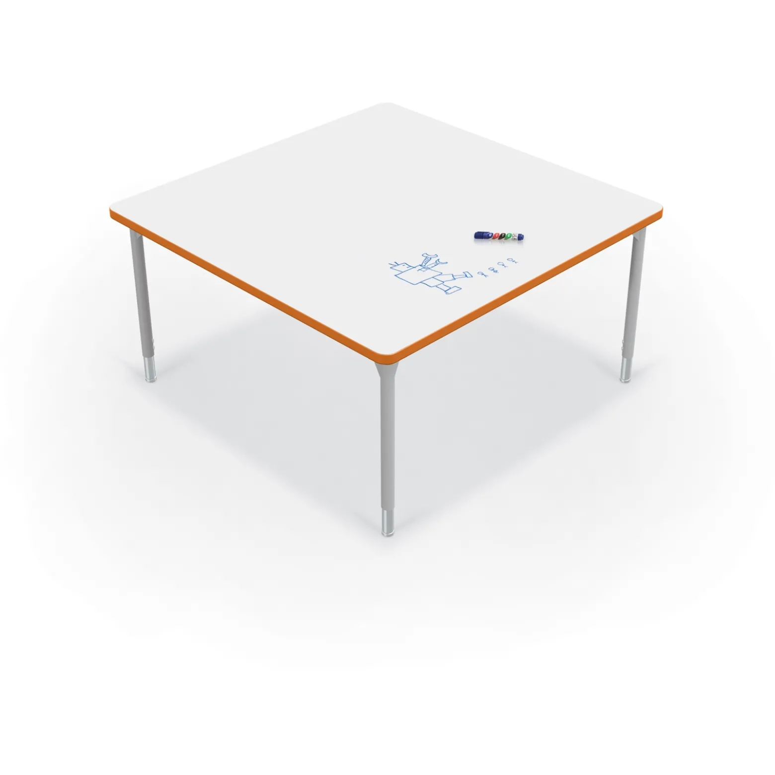 CogNitiv Square Activity Table w/ Whiteboard Top - 48”W