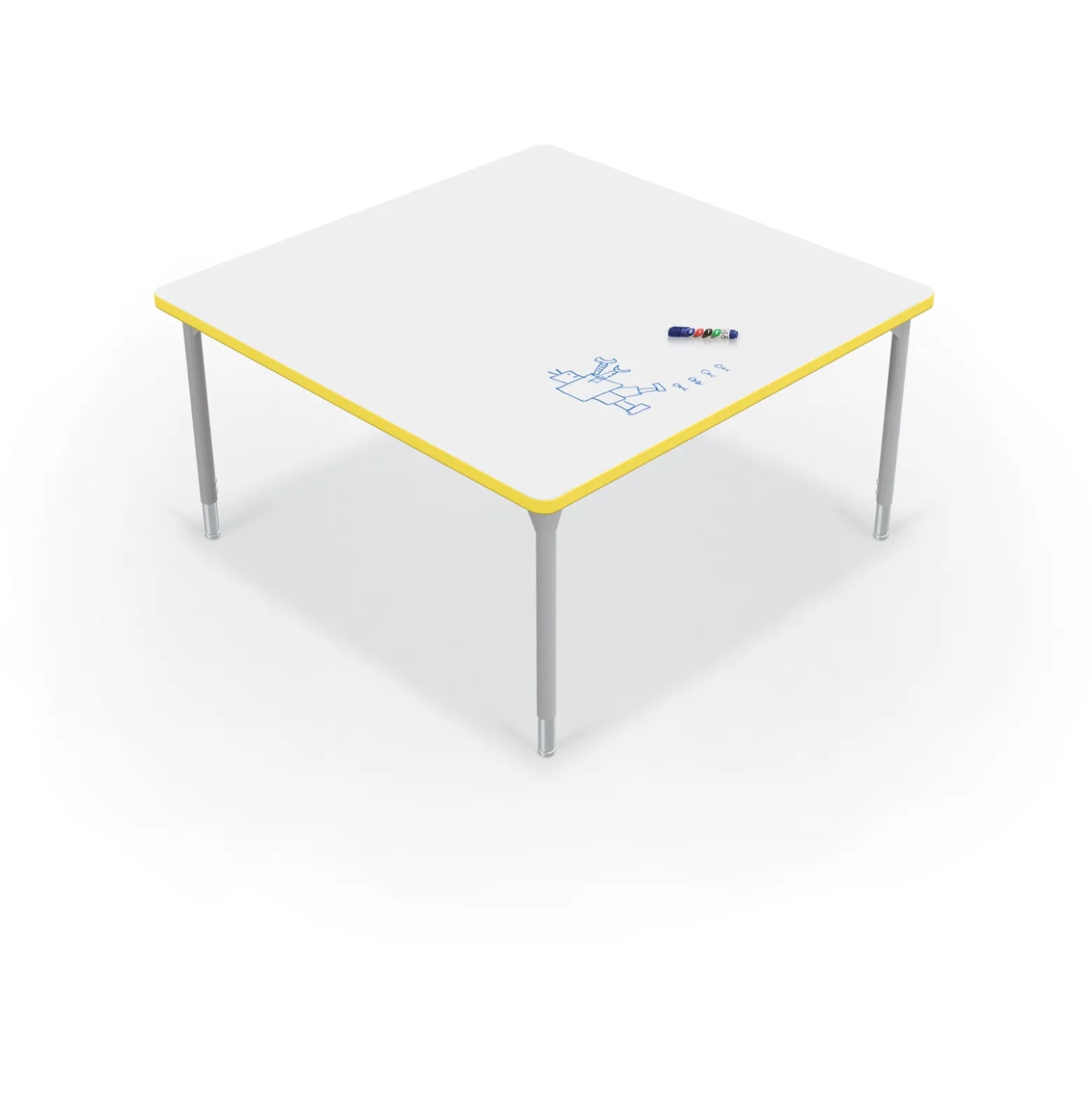CogNitiv Square Activity Table w/ Whiteboard Top - 48”W
