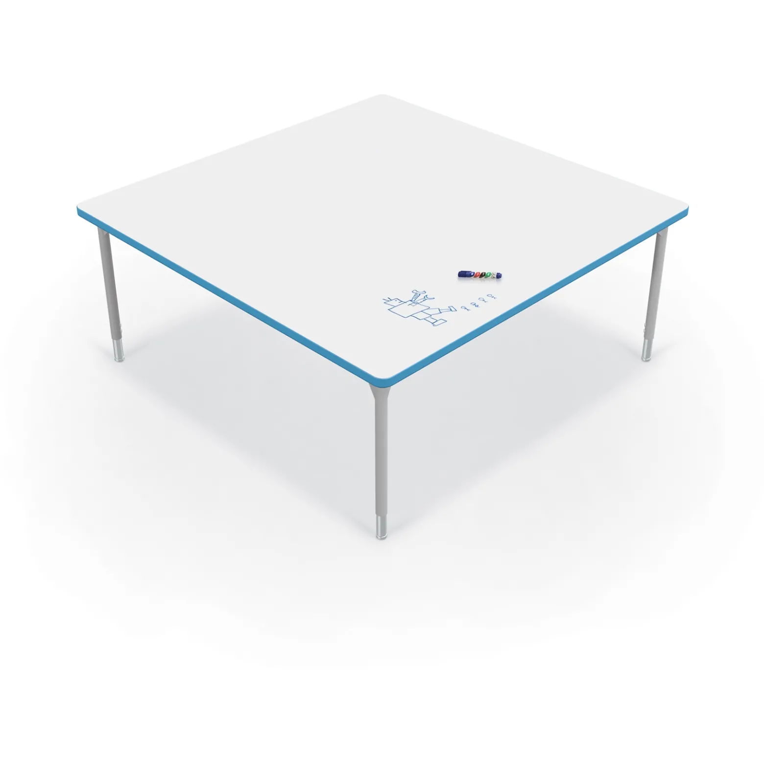 CogNitiv Square Activity Table w/ Whiteboard Top - 60”W