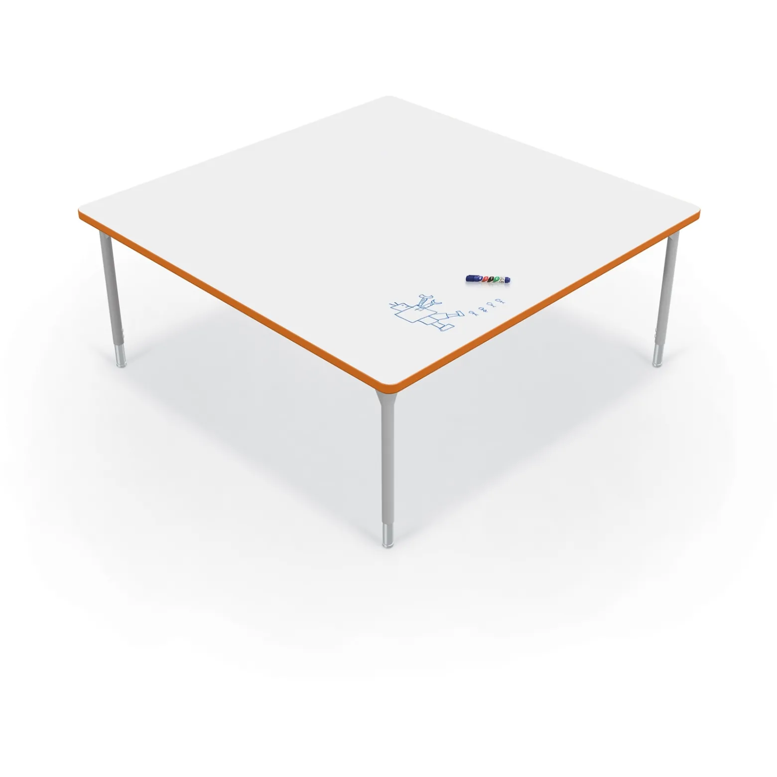 CogNitiv Square Activity Table w/ Whiteboard Top - 60”W