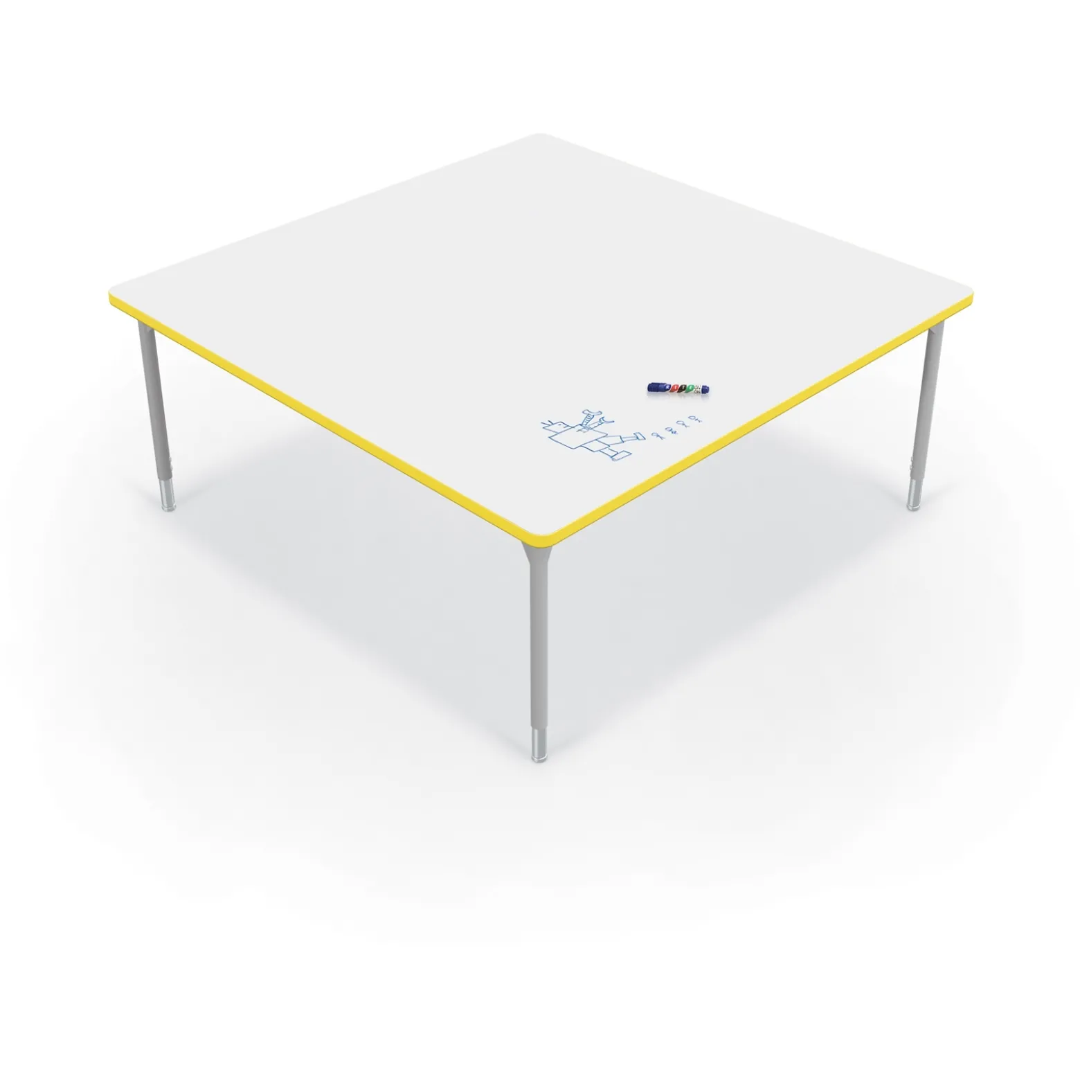 CogNitiv Square Activity Table w/ Whiteboard Top - 60”W