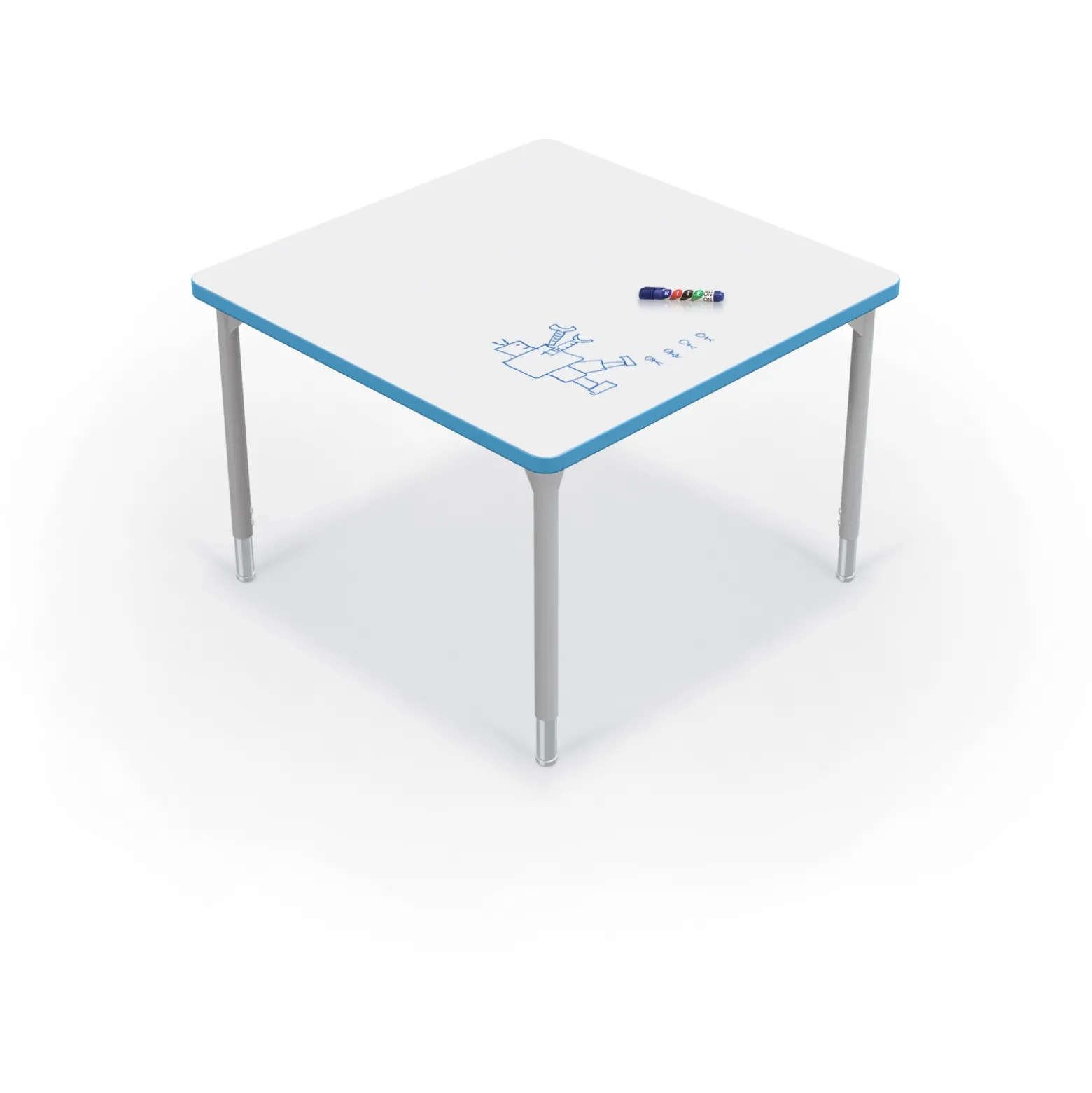 CogNitiv Square Activity Table w/ Whiteboard Top - 36”W