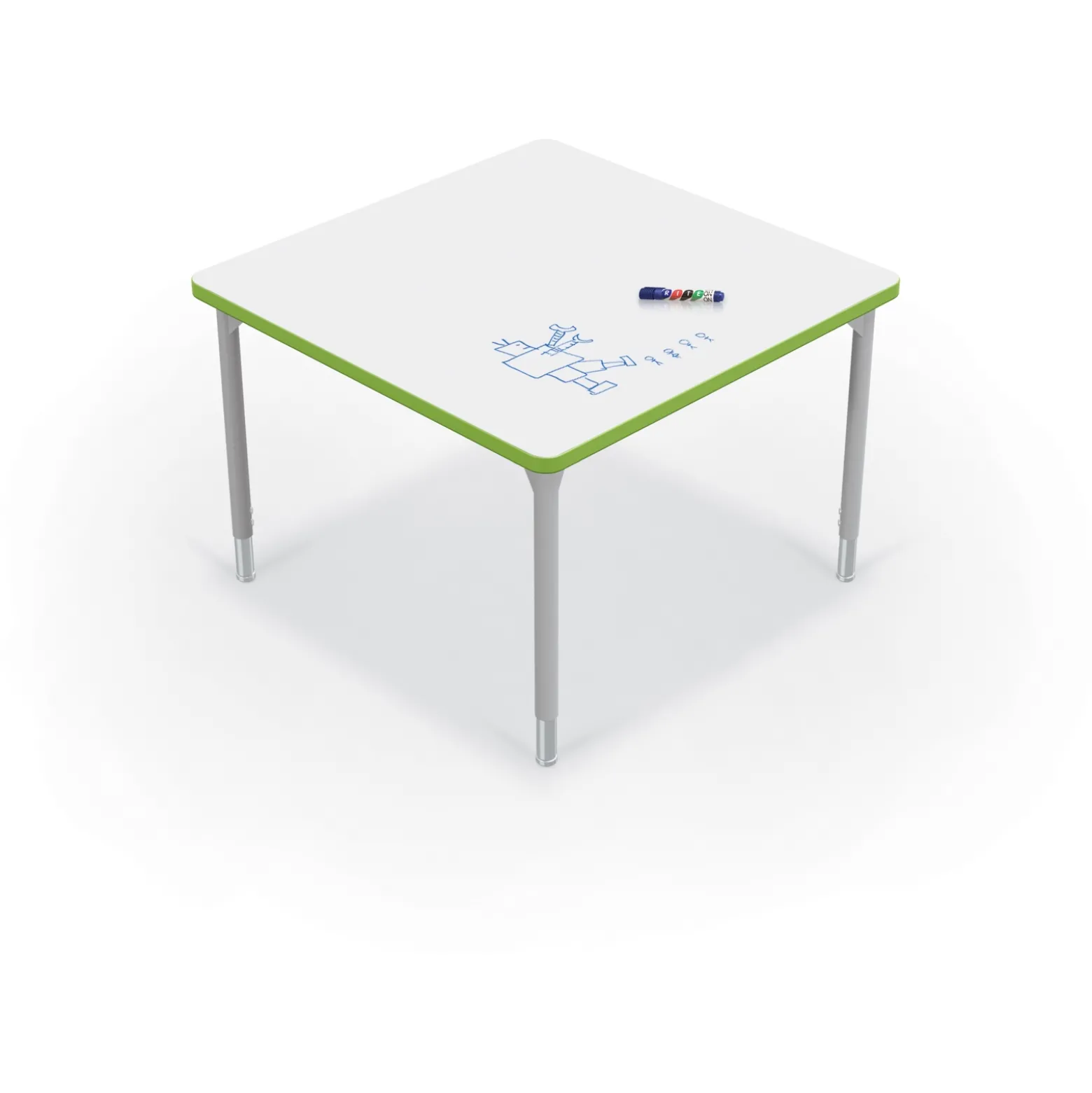 CogNitiv Square Activity Table w/ Whiteboard Top - 36”W