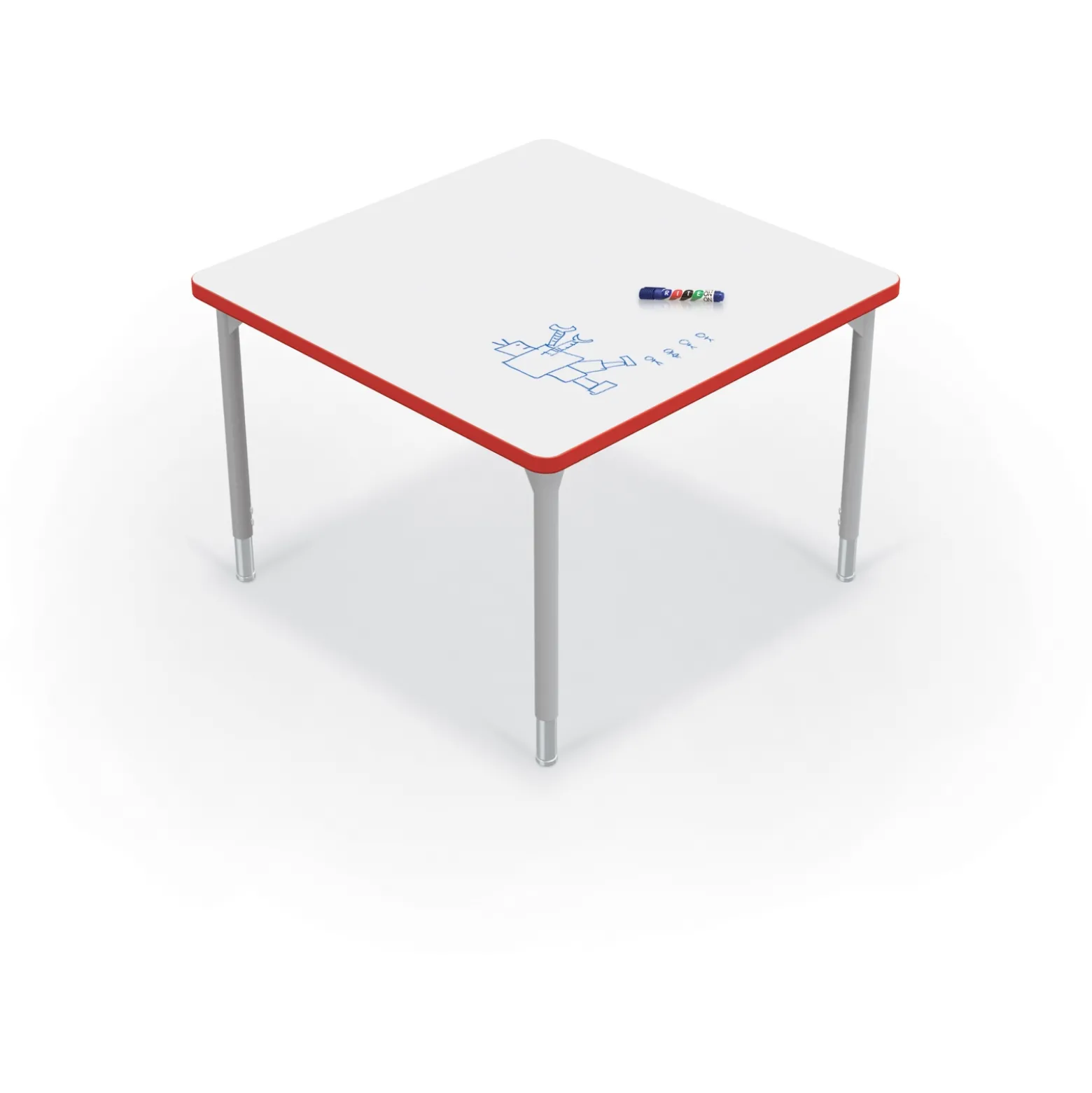 CogNitiv Square Activity Table w/ Whiteboard Top - 36”W