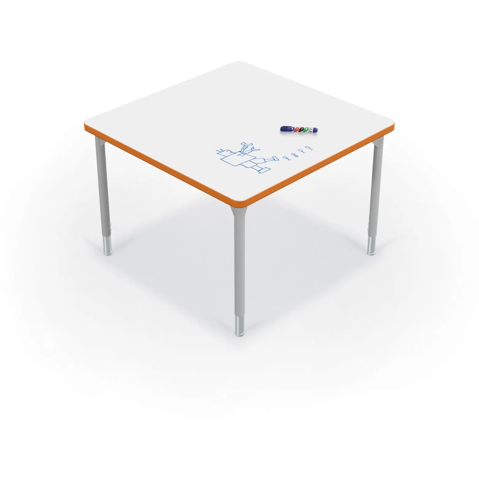 CogNitiv Square Activity Table w/ Whiteboard Top - 36”W