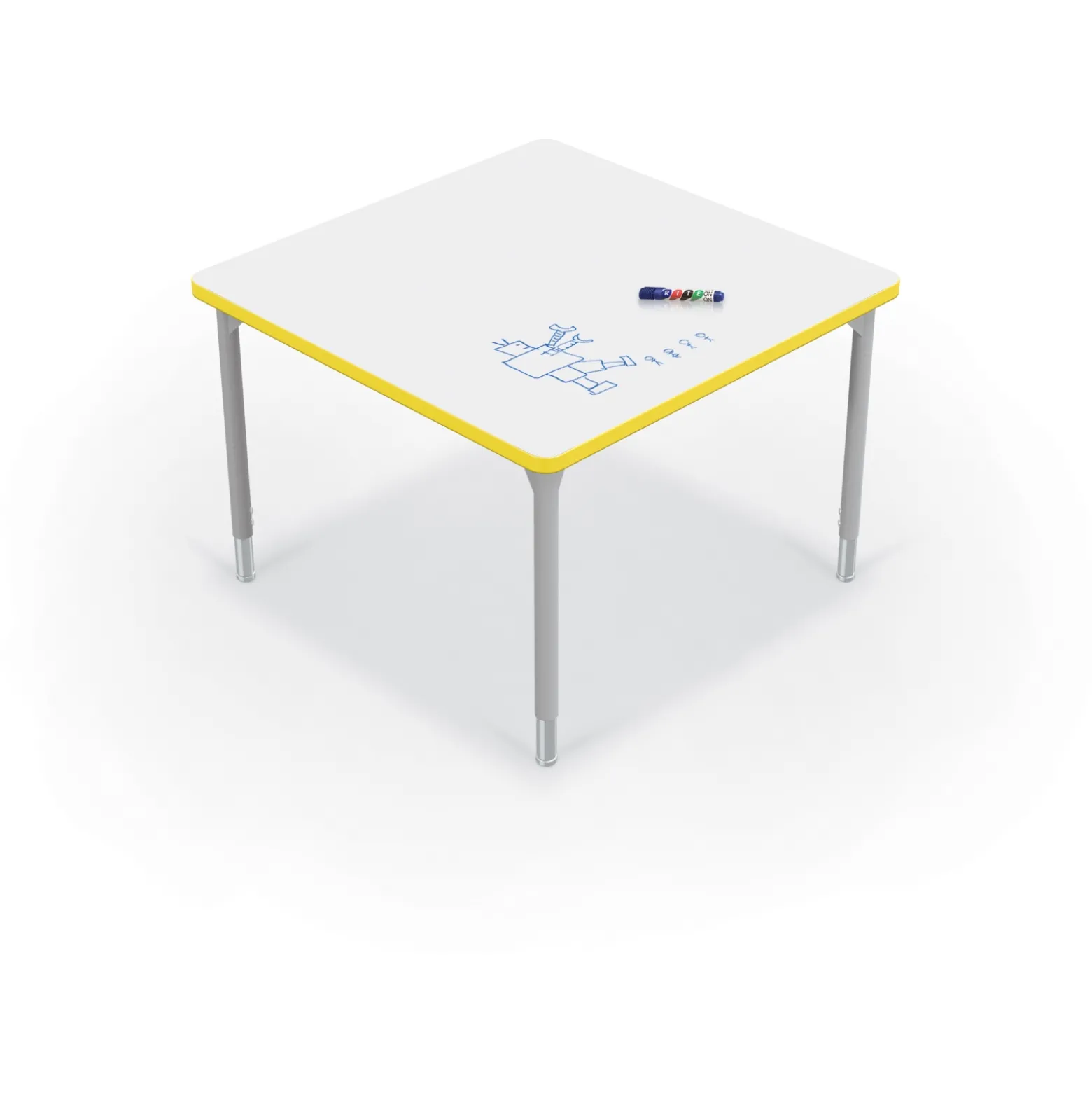CogNitiv Square Activity Table w/ Whiteboard Top - 36”W