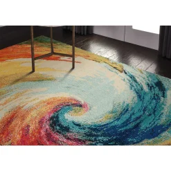 Colorful Swirl Rug 7'10"x10'6"