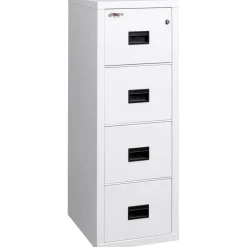 Compact Four Drawer Vertical Fireproof File - 22