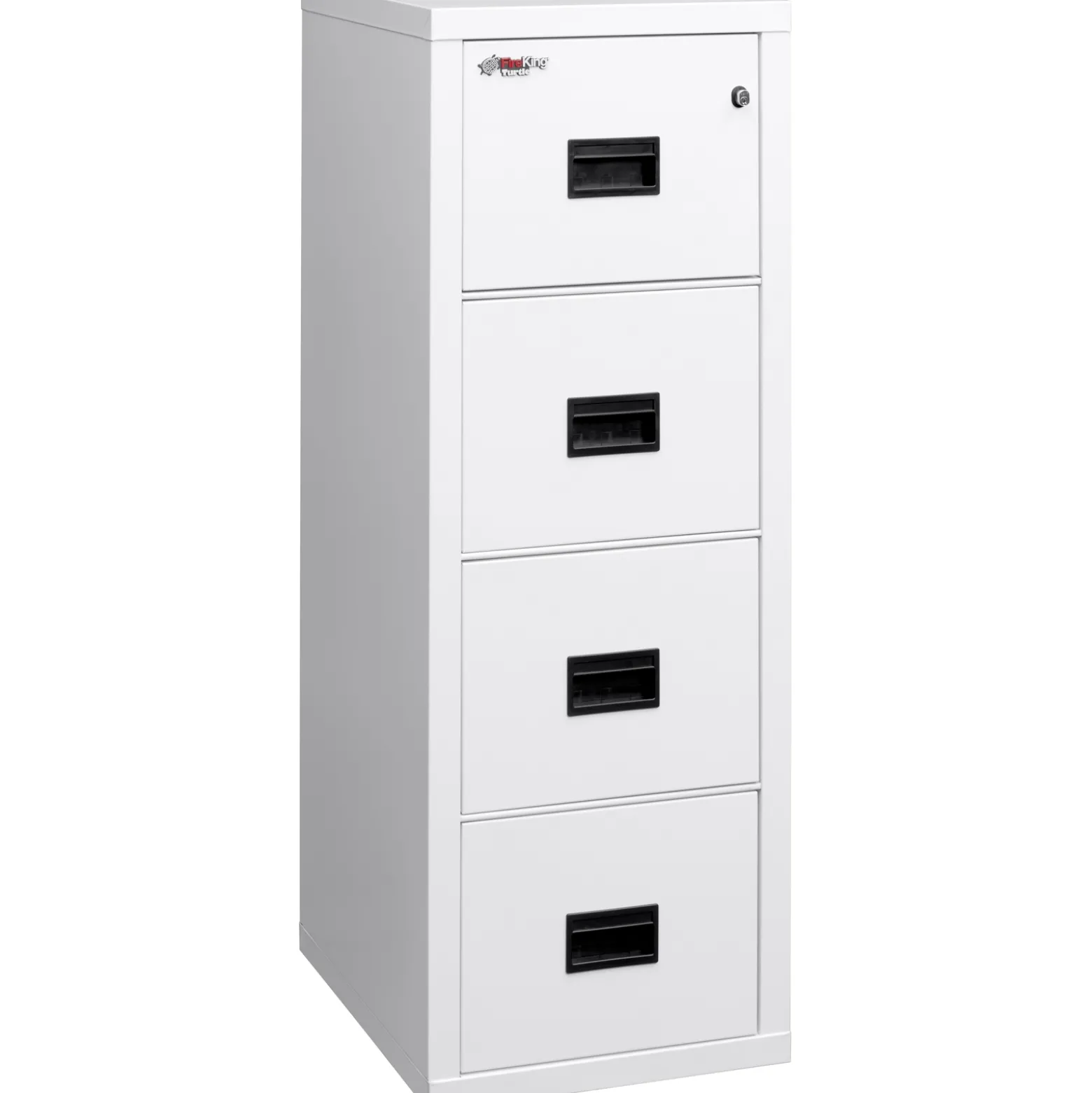 Compact Four Drawer Vertical Fireproof File - 22"D