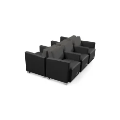 Compass 6 Piece Ganged Reception Set with Power