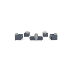 Compass 6 Piece Ganged Reception Set with Power