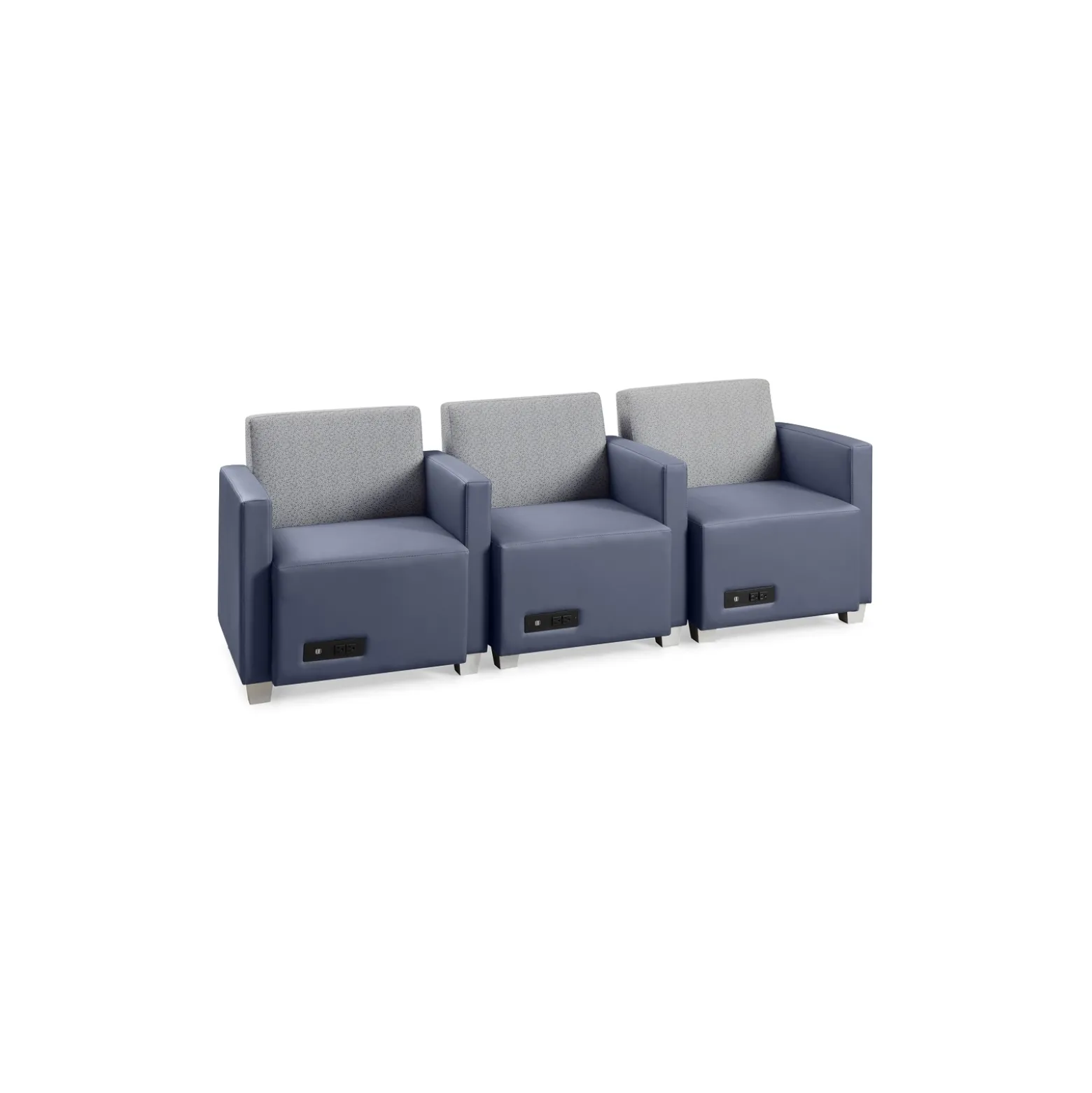 Compass 3 Seat Lounge Chair Set with Power