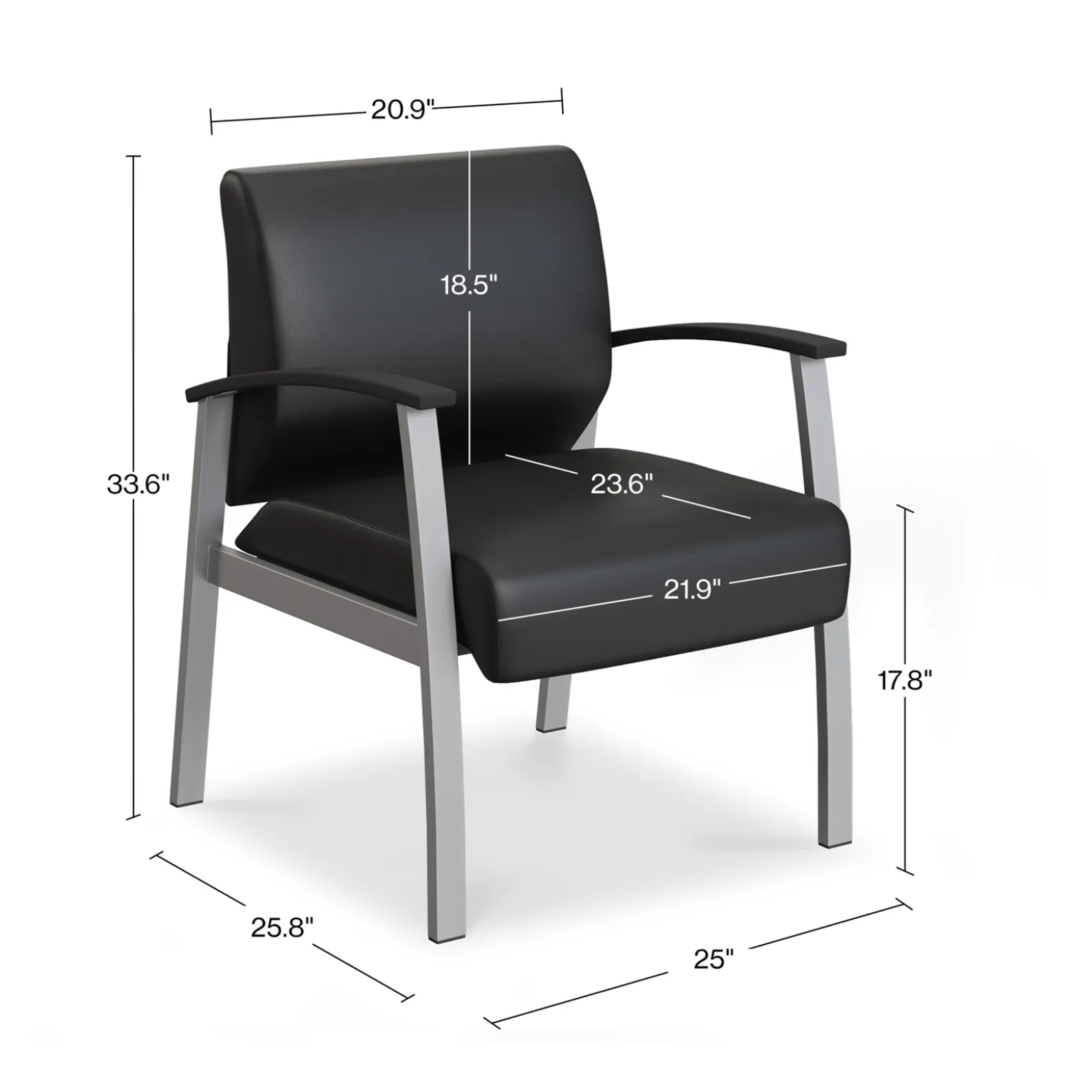 Compass Guest Chair with Arms