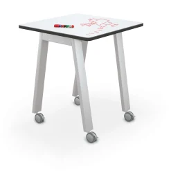 Compass Makerspace 42"H Whiteboard Table - 36"W x 36"D